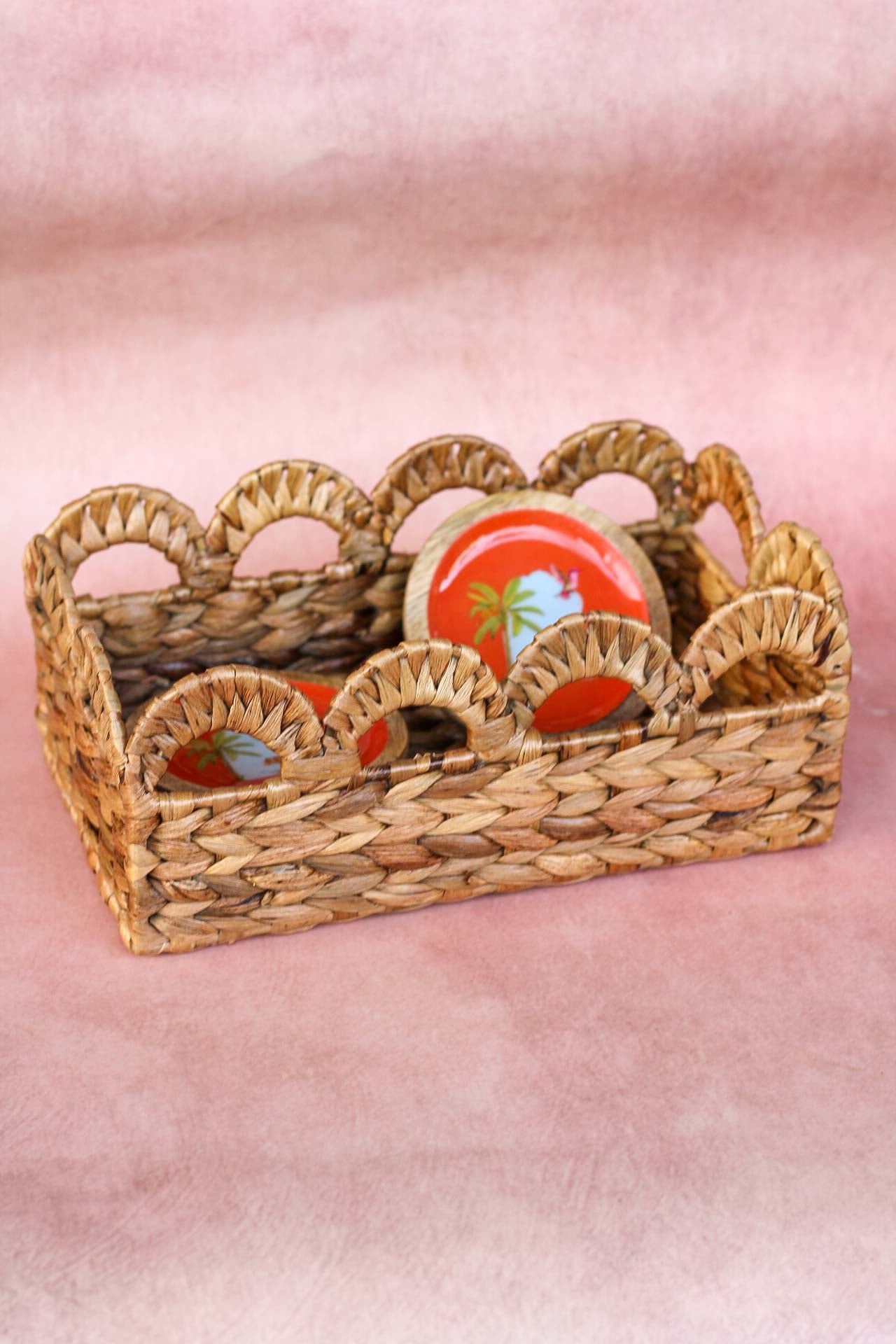 Scalloped Rectangle Basket