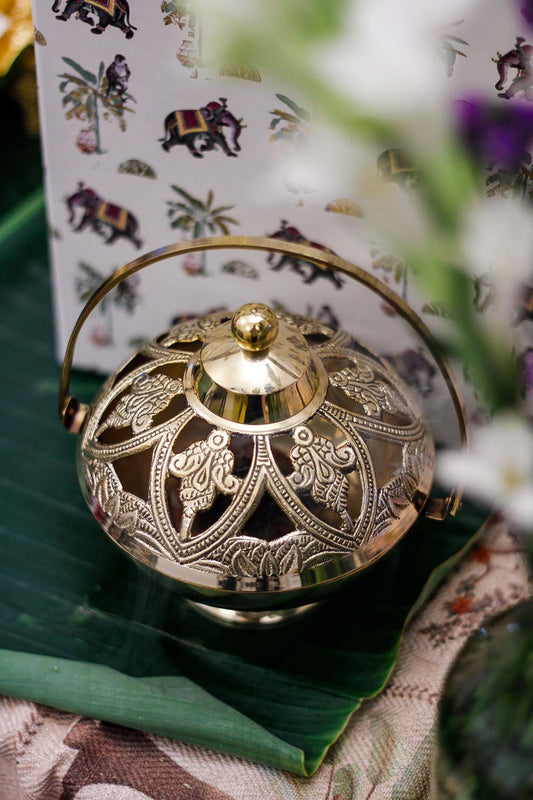 Noor Brass Loban Dhoop Burner