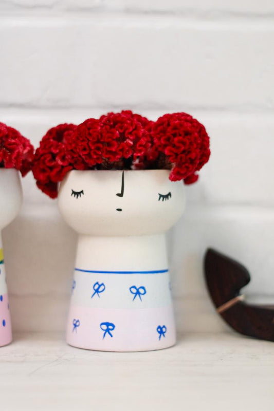 Mommy Ceramic Face Vase