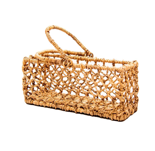 Wicker Webbed Basket