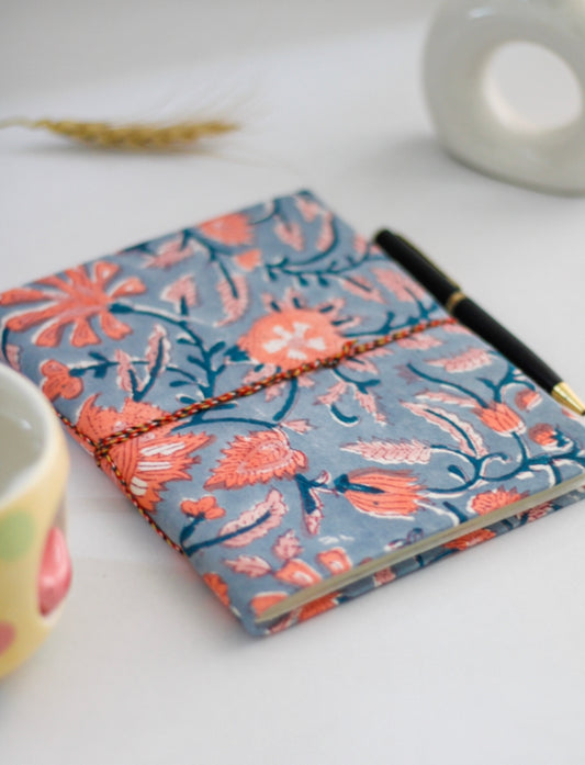 Twilight Bloom Handmade Paper Notebook