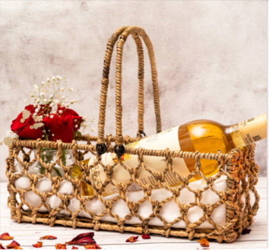 Wicker Webbed Basket