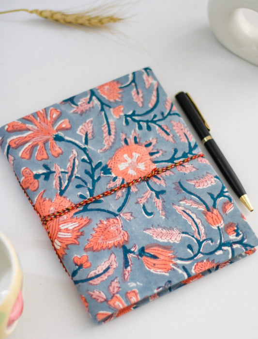 Twilight Bloom Handmade Paper Notebook