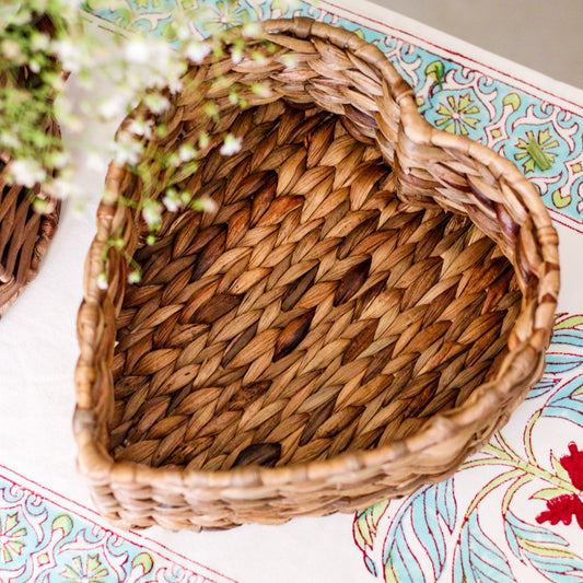 Wicker Heart Basket